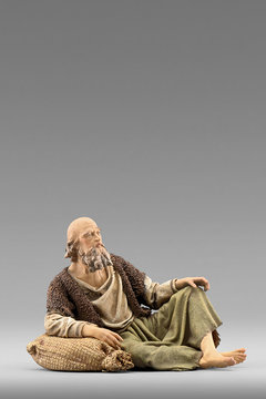 Pastore seduto Immanuel HE233350 (10 cm, colore)