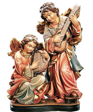 Engelgruppe musizierend K08115 (20 cm, lasiert)