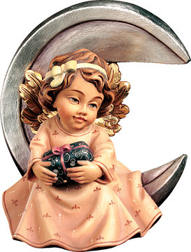Angelo stellare con regalo K08125 (6 cm, colore)