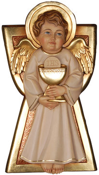 Angelo della fede bassorilievo K08205 (10 cm, colore)