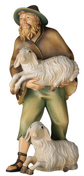 Herdsman with sheep K0155009 (3,54", color)