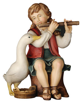 Herds - woman with goose K0155014 (3,54", color)