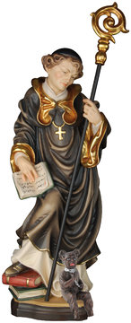 San Bernardo di Aosta con diavolo K07620M (20 cm, colore)