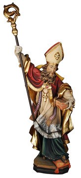 Sant'Eriberto con libro K06068 (12 cm, colore)