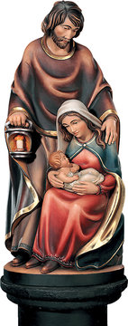 Hl. Familie 'klassisch' K01524 (9 cm, lasiert)