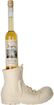 Scarpone con bottiglia di grappa K01161A (15 cm, naturale)