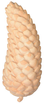 Pigna di abete K01164F (7 cm, naturale)