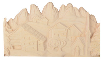 Paesaggio famiglia chiesa senza cornice K01316 (22 cm, naturale)
