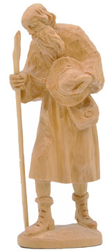 Pecora che pescola cirmolo K0160017 (12 cm, naturale)