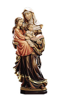 Hl. Anna Selbdritt K0181 (20 cm, lasiert)