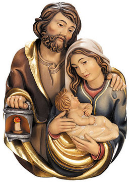 Hl. Familie Brustbild K0250 (8 cm, lasiert)