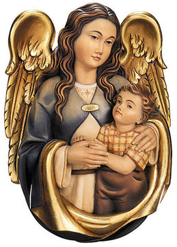 Sant'Angelo custode mezzobusto K0251 (8 cm, colore)
