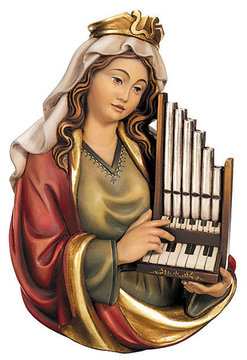 Santa Cecilia mezzobusto K0253 (8 cm, colore)