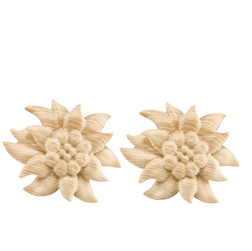 Stelle alpine orecchini piccoli K00986P (2 cm, naturale)
