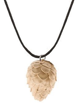 Pigna di cirmolo collana K01164KE (2,5 cm, naturale)