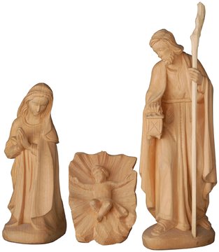 Sacra Famiglia cirmolo K01600FA (12 cm, naturale)
