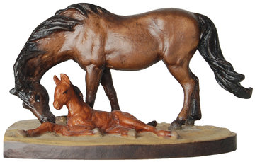 Horse with foal K01728 (2,76", color)