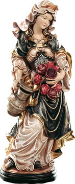 Santa Elisabetta con rose K03000 (12 cm, colore)