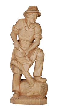 Taglialegna in cirmolo K01130 (25 cm, naturale)