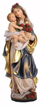 Rosenmadonna K0136 (20 cm, lasiert)