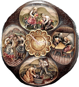 Orologio 4 stagioni K01290 (35 cm, colore)