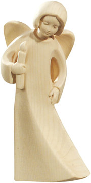 Mary's angel with candle LM406 1 (2,56", natural)