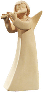 Mary's angel with flute LM406 3 (2,56", natural)