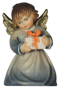 Kneeling angel with gift LM431 10 (1,77", color)