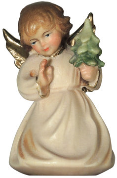 Kneeling angel with tree LM431 15 (1,77", color)