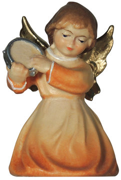 Kneeling angel with tambourine LM431 18 (1,77", color)