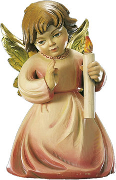 Kneeling angel with candle LM431 01 (1,77", color)