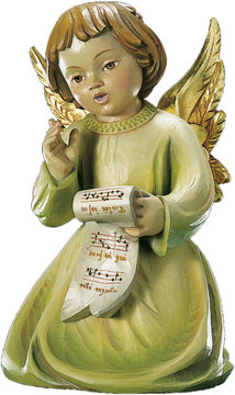 Kneeling angel singing LM431 08 (1,77", color)