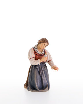 Maria mit Milchflasche LE10101-02A (12 cm, lasiert)
