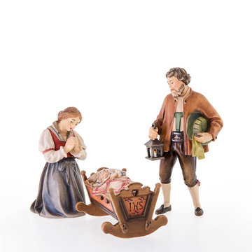 Hl. Familie 3 - teilig 1+2+3 LE10101-S3 (12 cm, lasiert)
