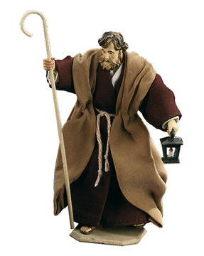 S. Giuseppe con lanterna e bastone LE10903-03B (12 cm, colore)