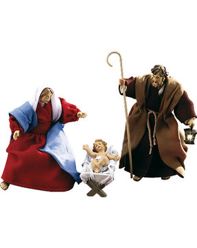 Sacra Famiglia 3 pezzi 01B+02B+03B LE10903-S3 (12 cm, colore)