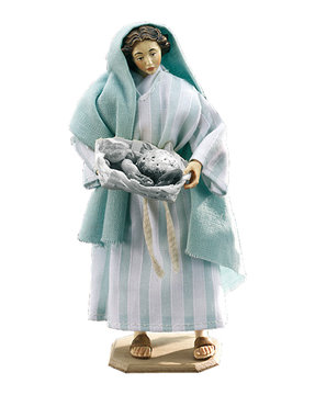 Donna senza cesta di pane LE10903-470 (12 cm, colore)