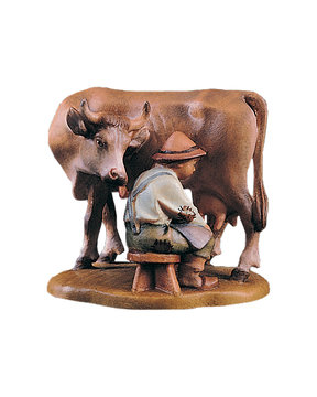 Cow with milker LE10700-54 (4,72", color)