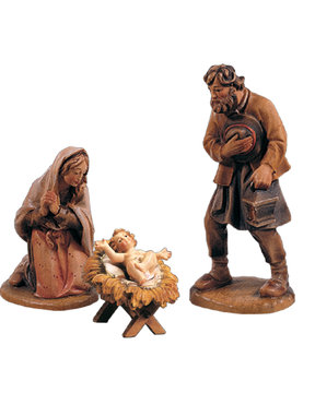 Hl. Familie 3 - teilig 1G+2+3 LE10700-S3G (10 cm, lasiert)