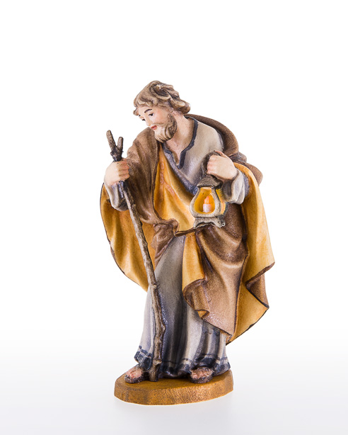 St. Joseph with walking stick Woodcarving, nativity and chess set