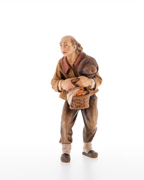Shepherd with fruit basket LE10601-12 (3,94", color)