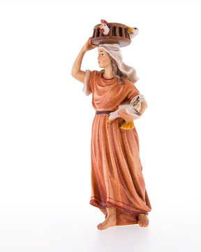 Woman with cage LE10601-37 (3,94", color)