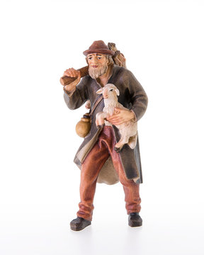 Shepherd with LEambs LE10601-75 (3,94", color)