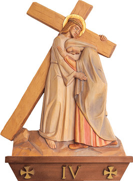 IV Gesù incontra sua madre LE30001-4 (15 cm, colore)