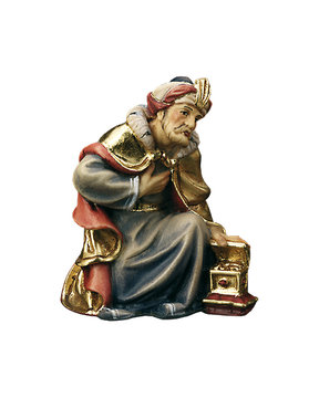 Wise Man kneeling (Melchior) LE10801-05 (3,94", color)
