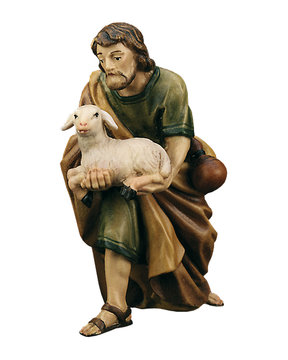 Shepherd with lamb LE10801-08 (3,94", color)