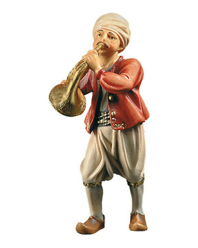 Musician with horn LE10801-228 (3,94", color)