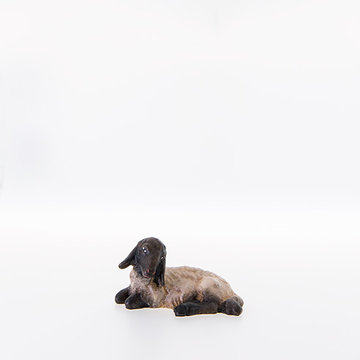 Sheep lying - down with black head LE21208-AS (3,94", color)