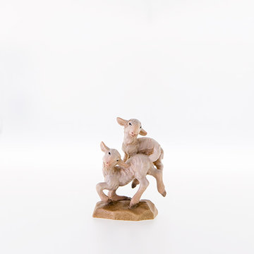 Couple of lambs hopping LE21281 (3,94", color)