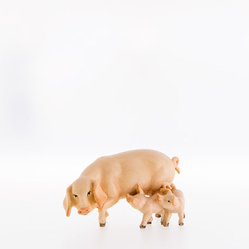 Pig with piglets LE22011 (3,15", color)